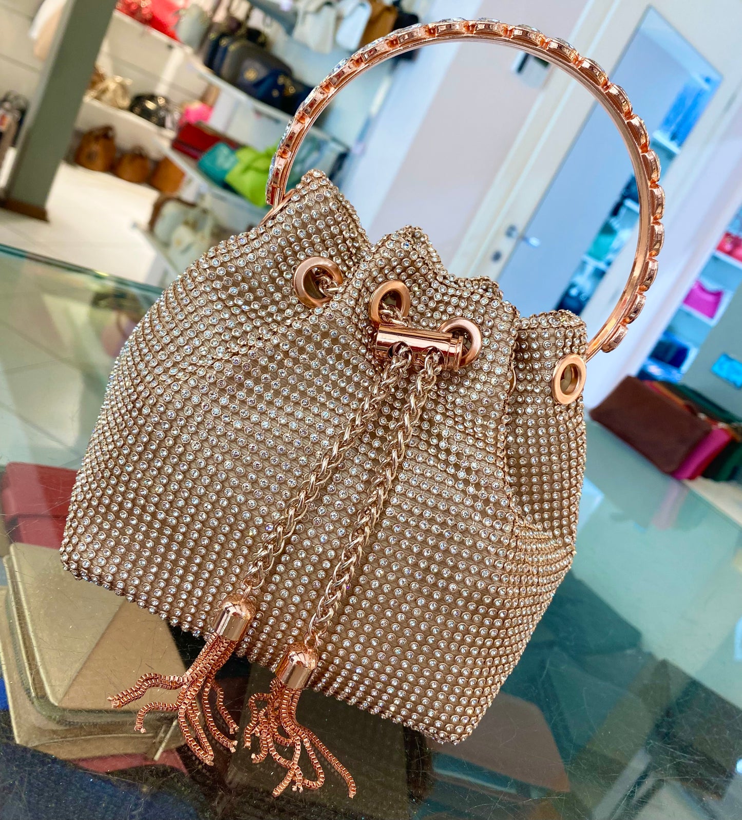 Borsetta manico gioiello